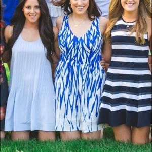 Milly dress blue and white